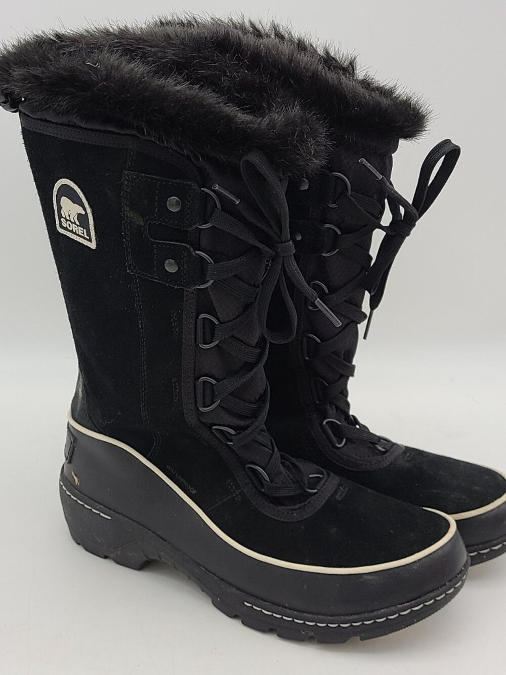 Sorel Tivoli III High Waterproof Insulated Winter Boot Black US Womens Size 8.5